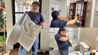 Don Shorty Instalando Su Baño! Sorprendente Instalación De Taza De Baño!