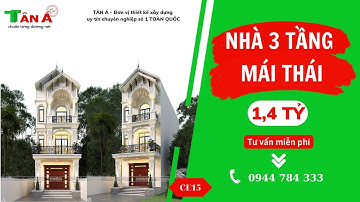 So HOT Mẫu Nhà Phố Mái Thái 3 Tầng Tân Cổ Điển Thanh Lịch