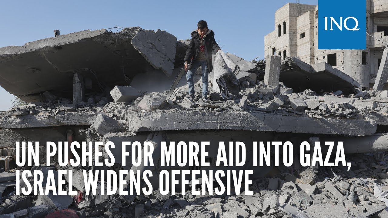 UN pushes for more aid into Gaza, Israel widens offensive