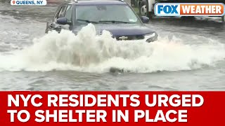New York City Residents Urged To Shelter In Place Amid Life-Threatening Flooding