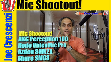 Rode VideoMic Pro vs Azden SGM2X vs AKG Perception 100 vs Shure SM93 with Zoom H6