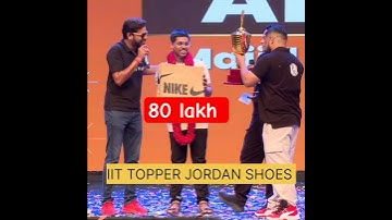 Pankaj sir Gift 🎁 Jordan Shoes IIT 3 Topper || 80 lakh Jordan Shoes Gift IIT TOPPER