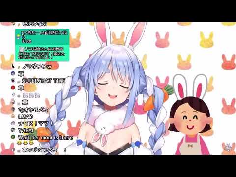 〈同接１０万人〉VTuber兎田ぺこらの実母が配信に登場