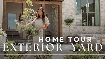 New Build Exterior Reveal | European Organic Modern Curb Appeal with Mollie Openshaw