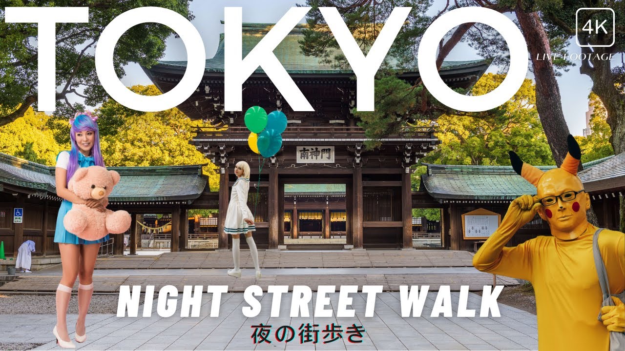 Walk In Tokyo Night Walk in Tokyo Streets. Tokyo travel guide Live 4k - YouTube