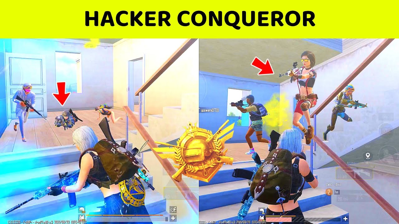 🤯 HACKER CONQUEROR SQUAD AND IND AKHIL - BGMI Gameplay