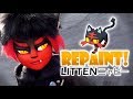 Repaint! Litten Pokemon OOAK Doll NerdECrafter Collaboration