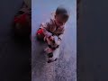 Dog se ese khel rhi hai jese koi teddy bear ho 🤣🤣.                     #cutebaby #kiyara #kiya 🤍❤️