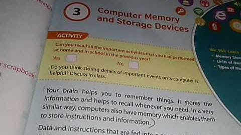 Sky High School | class 5 | Computers | L3 | Computers memory & Storage devices (Part1)