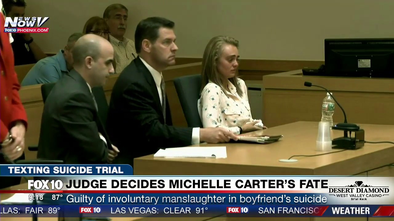 Michelle Carter found guilty in Massachusetts texting suicide case