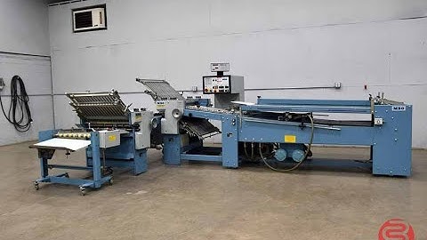 2000 MBO B30 4/4 Continuous Feed Paper Folder w/8 Page Unit and Mobile Delivery
