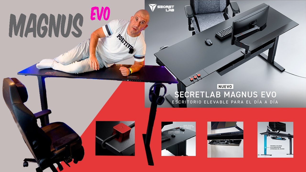 NUEVA MESA Secretlab "MAGNUS EVO" ELECTRICA (+económica) por 