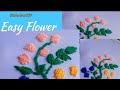 Easy flower embroidery tutorial #embroidery #art #handembroidery #Shorts #ytshorts #viral #trending