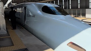 九州新幹線 新玉名駅 N700系8000番台R6編成 さくら550号 到着−発車シーン