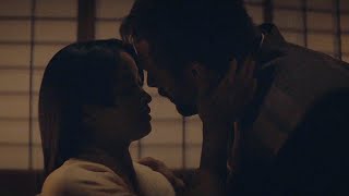 John Blackthorne And Mariko Pillow Scene Their First Kiss Anjin Shogun Episode 9