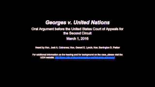 Georges vs United Nations Oral Argument (Audio Recording)