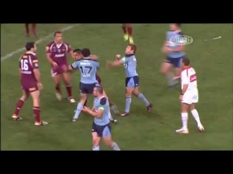 Brett White Knocked Out Steve Price In Origin 3 2009