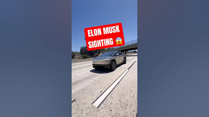 I saw Elon Musk driving a Cybertruck 😱 #trending #viral