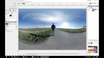 How to create a sky in a 360 degree aerial drone panorama (image already 2:1)