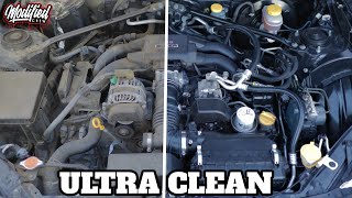 How to ULTRA CLEAN YOUR ENGINE BAY - $2200 Scion FRS Rebuild Episode 19 by Modified Crew 7,621 views 4 years ago 7 minutes, 51 seconds