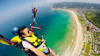 臺灣滑翔傘體驗新北萬里野馬飛行傘Paragliding in Taiwan