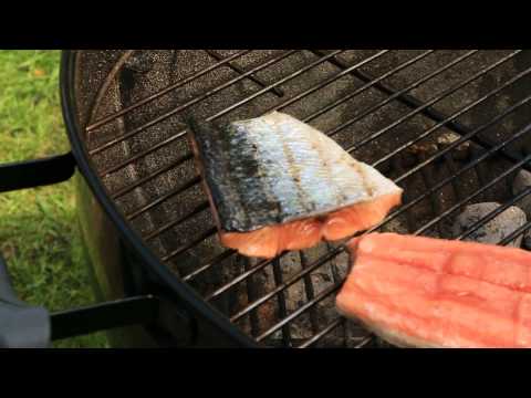 Zalm grillen op de barbecue