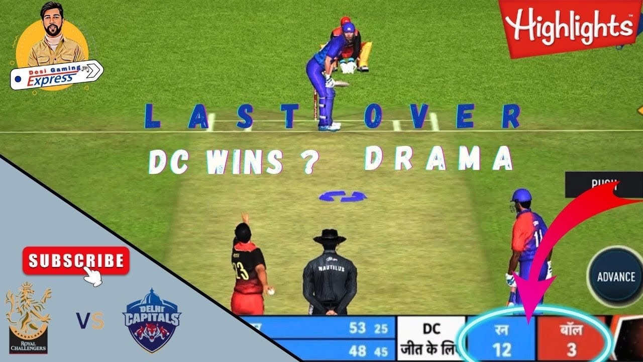 Last Over Thriller | RCB v DC Vivo IPL 2021 Match Highlights in Real ...
