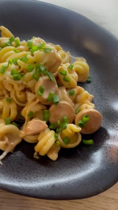 Макароны с сосисками в сливочно-сырном соусе. Сытный ужин. #мультикухня ...