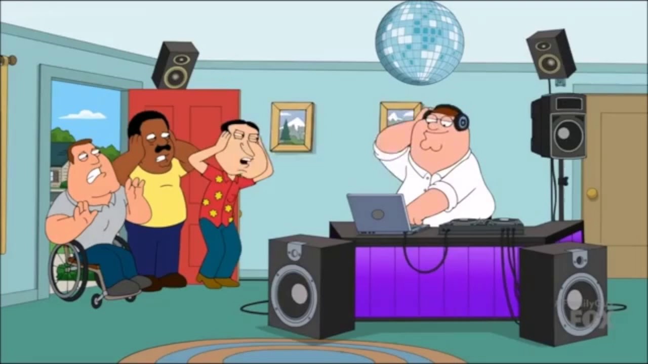 Peter Griffin's Practicing Playing the Loud Music Crossover Version 2 -  YouTube