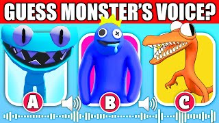 Guess RAINBOW FRIENDS MONSTERS VOICE in Chapter 2 | New UPDATE Monsters Jumpscares (CYAN, YELLOW)