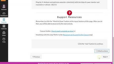 Mark As Done - Student Canvas Tutorial