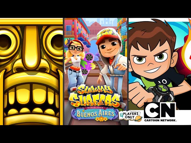 Subway Surfers ---> This is great! Better than temple run definitely.