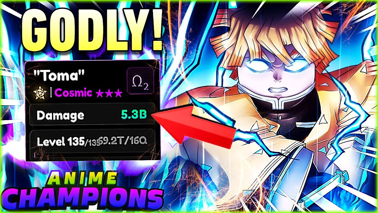 NEW "LUCKIEST" GODLY COSMIC "Giyu" In Anime Champions Simulator!