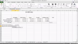 Excel 2010 - Autosum