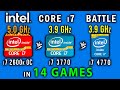 i7 2600k OC 5 GHz vs i7 3770 vs i7 4770 in 14 games