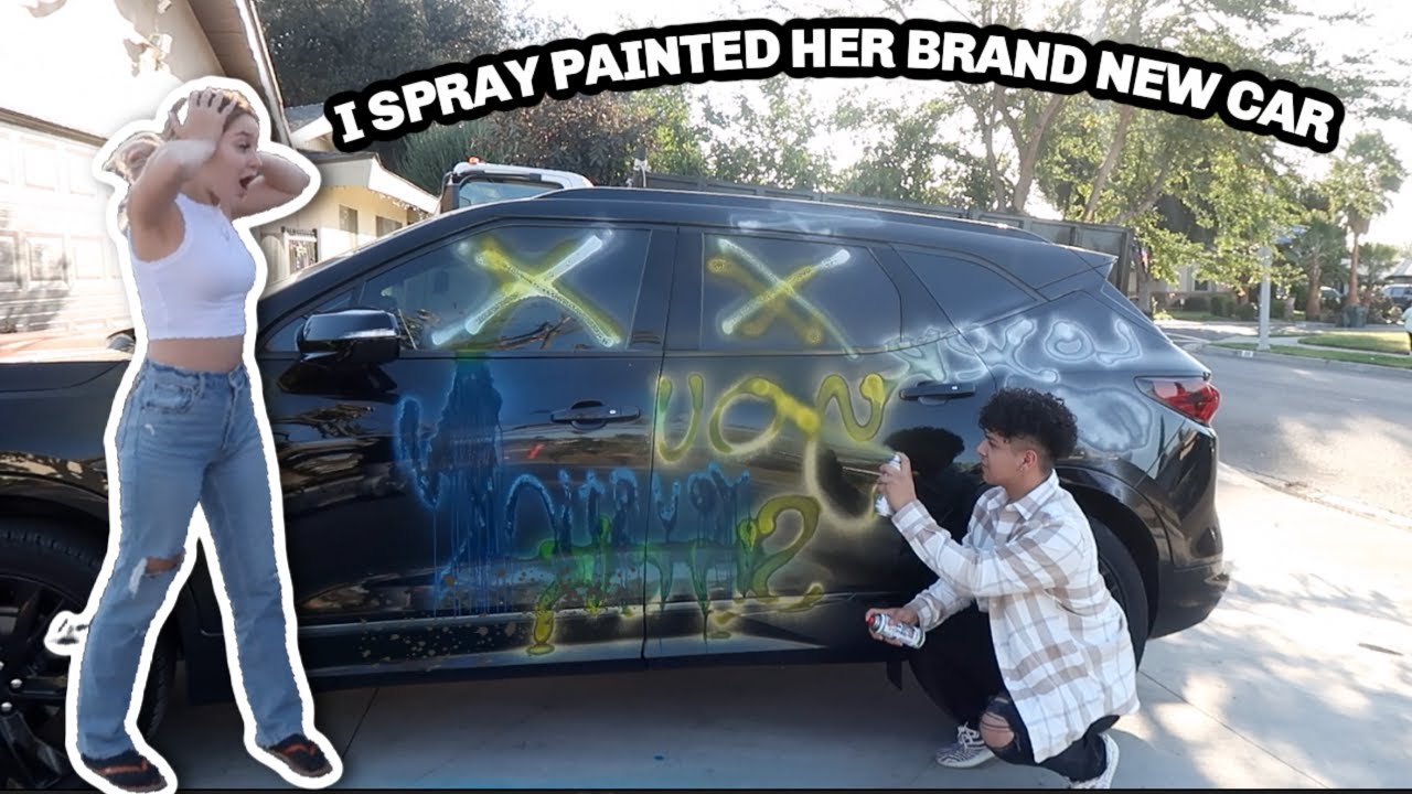 GF got me with washable spray paint. I almost called the police