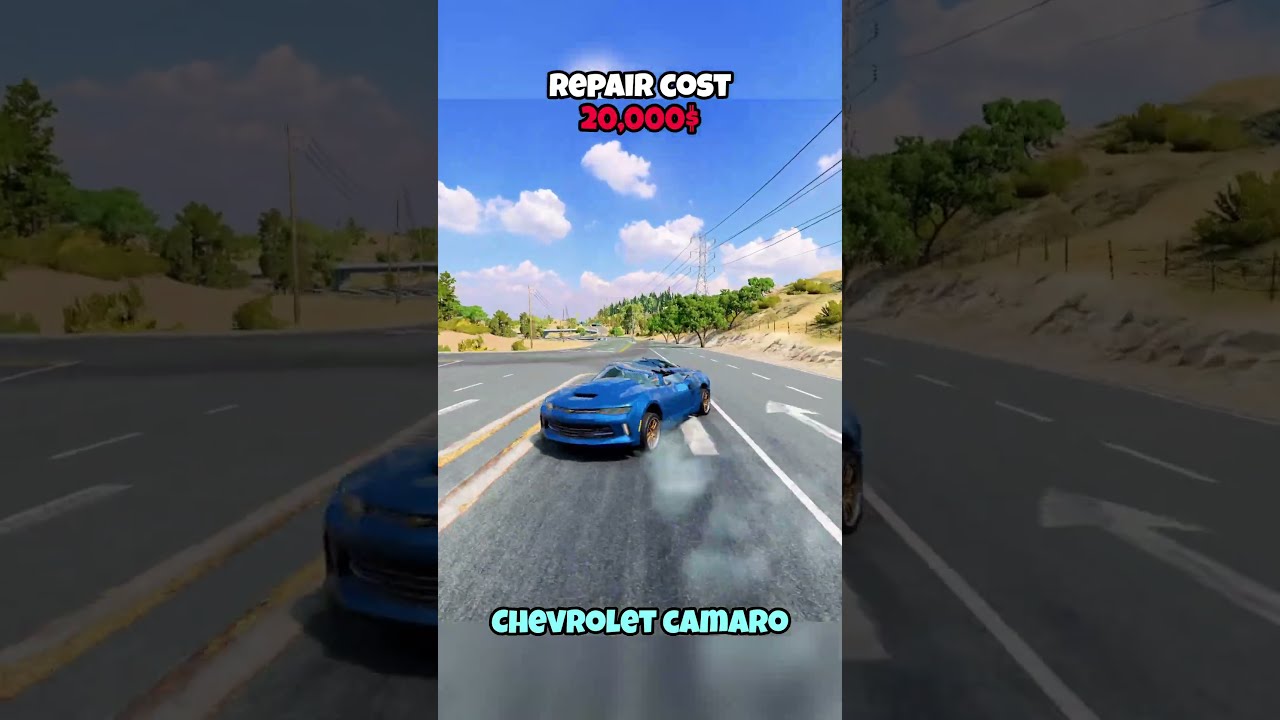 Which Car Overtakes The Truck And What Is Repair Cost Beamng Beamngdrive Game Gaming