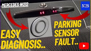 mercedes w212 - easy diagnosis for parking sensor