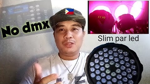 PAANO mag sabay na walang Dmx 512 ang slim PAR-54 w/Shoutout |nja features