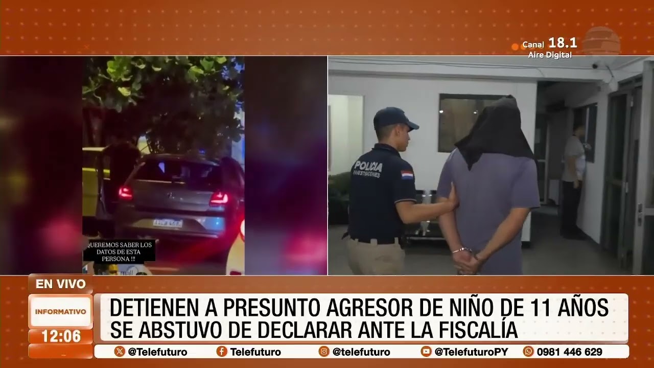 Detienen a pesunto agresor de niño de 11 años