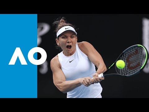 Jennifer Brady v Simona Halep match highlights (1R) | Australian Open 2020