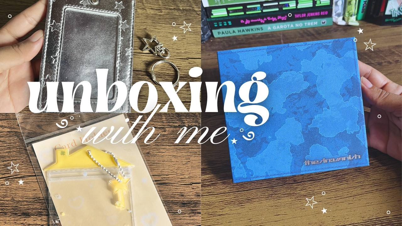 ≽^•unboxing with me - photocard holders e album do enhypen 🧛🏻🤍✨