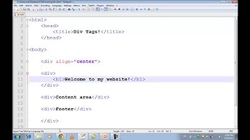 HTML New Video Tutorials in Urdu Hindi part 16 div tag