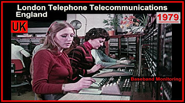 UK London England: Telephone Telecommunications 1979 British computer terminals Monitoring Baseband