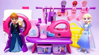 Disney FROZEN Princess Elsa and Anna Laundry Set Satisfying with Unboxing Compilation Toys ASMR