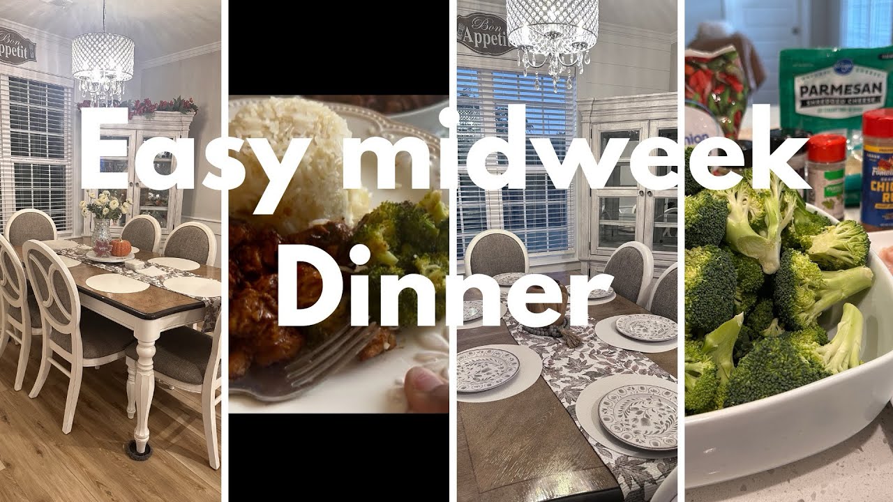 Easy Midweek Dinner | Teriyaki Chicken, Rice & Broccoli