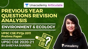 Ecology and Environment - UPSC CSE  2011 | Previous Year Questions | Shreya Sharma