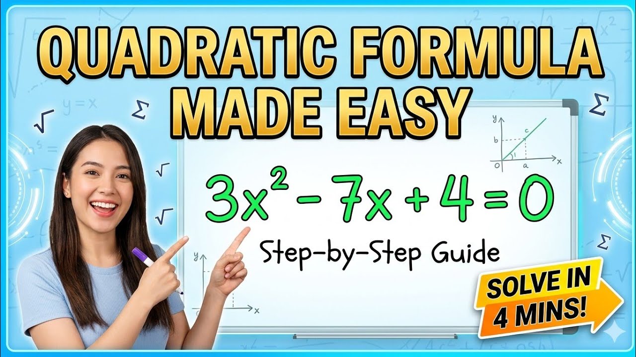 Math Hack: How to Solve Quadratic Equations Using the Formula Method ...