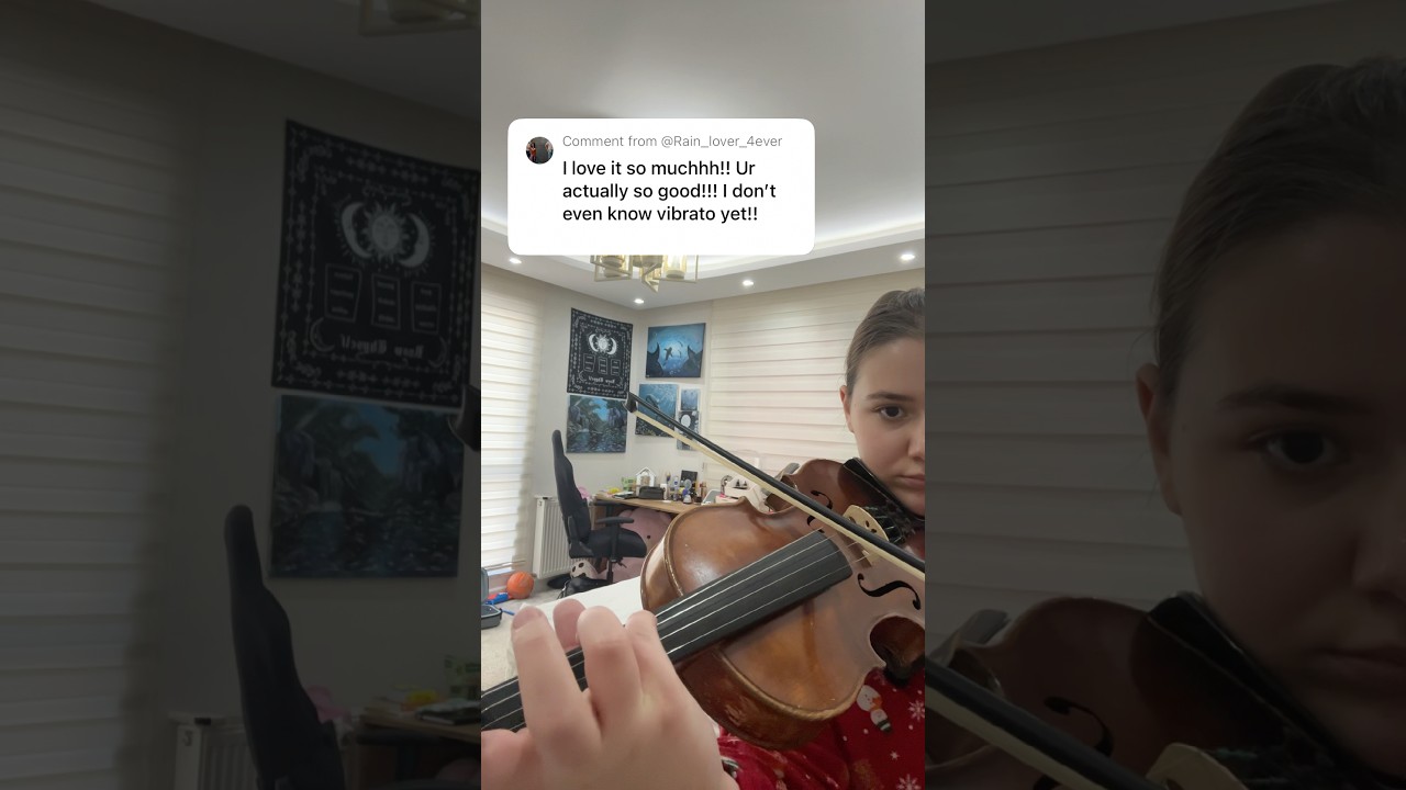 how to play vibrato on violin #fypシ #violin #vibrato