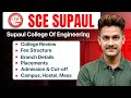 SCE Supaul College Review ✅ | admission, placement, cutoff, fee, branch, campus, hostel #scesupaul